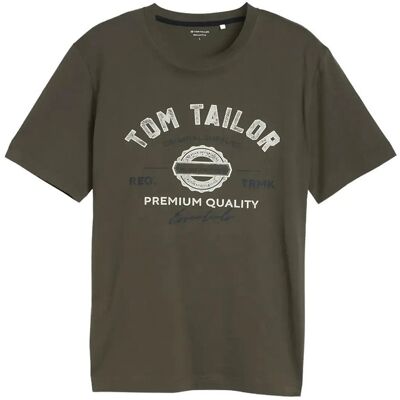 Tom Tailor Logo Tee M Khaki M Tom Tailor Logo Tee M Khaki M