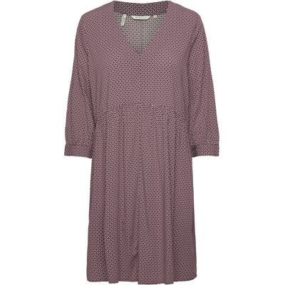 Tom Tailor Feminine V-Neck Dress 36 Burgundy 36 Tom Tailor Feminine V-Neck Dress 36 Burgundy 36