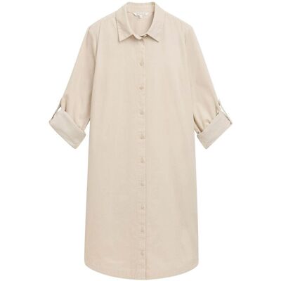 Tom Tailor Solid Corduroy Dress 36 Beige 36 Tom Tailor Solid Corduroy Dress 36 Beige 36