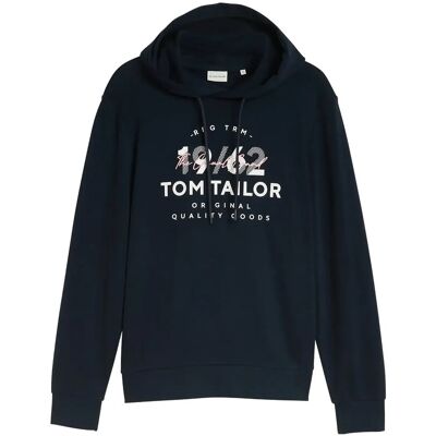 Tom Tailor Printed Hoodie XXL Navy XXL Tom Tailor Printed Hoodie XXL Navy XXL