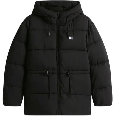 Tommy Jeans Tjw Hooded Midi Puffer Jacket XS Black XS Tommy Jeans Tjw Hooded Midi Puffer Jacket XS Black XS
