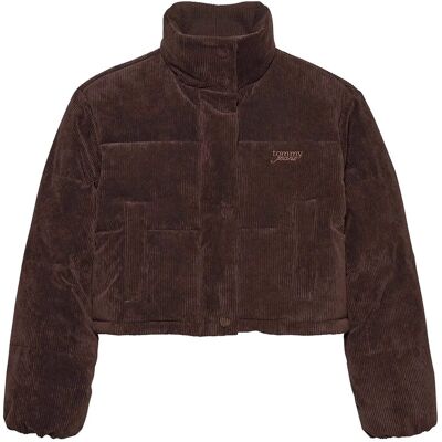 Tommy Jeans Tjw Cord Puffer Jacket Ext XS Brown XS Tommy Jeans Tjw Cord Puffer Jacket Ext XS Brown XS
