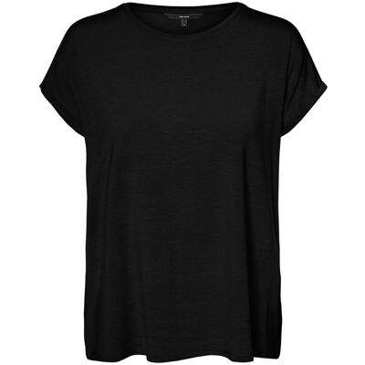Vero Moda Vmava Plain Ss Top Jrs Noos L Black L Vero Moda Vmava Plain Ss Top Jrs Noos L Black L