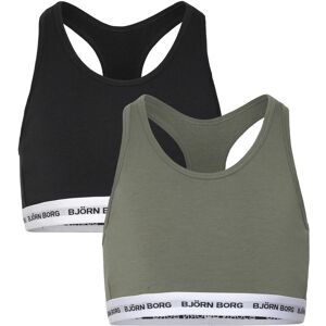 Björn Borg Cotton Stretch Logo Soft Top 2P 134-140 Khaki 134-140 Björn Borg Cotton Stretch Logo Soft Top 2P 134-140 Khaki 134-140