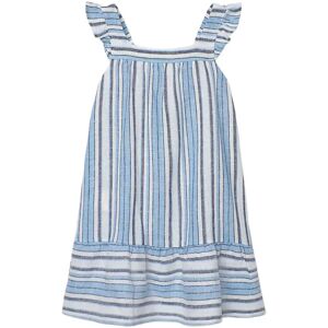 Boboli Linen Dress Striped For Girl 98 Blue 98 Boboli Linen Dress Striped For Girl 98 Blue 98