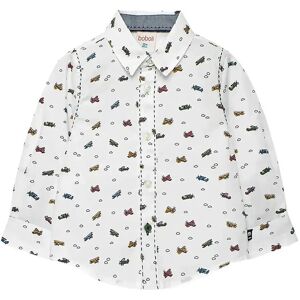 Boboli Poplin Shirt Printed 122 White 122 Boboli Poplin Shirt Printed 122 White 122