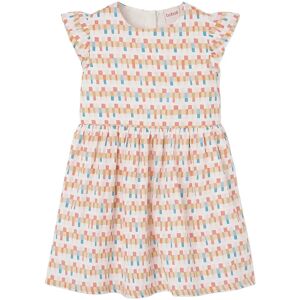 Boboli Satin Dress "Friezes" For Girl -Bci 98 Patterned 98 Boboli Satin Dress "Friezes" For Girl -Bci 98 Patterned 98