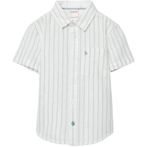 Boboli Shirt Linen Striped For Boy -Bci 140 White 140 Boboli Shirt Linen Striped For Boy -Bci 140 White 140