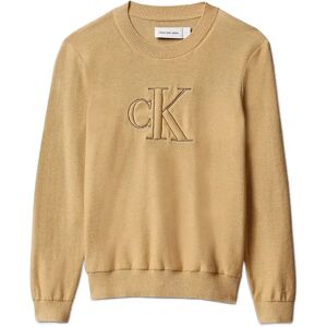 Calvin Quilted Monogram Sweater 164 Beige 164 Calvin Quilted Monogram Sweater 164 Beige 164