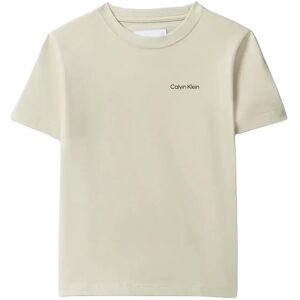 Calvin Chest Inst.logo Ss T-Shirt 164 Beige 164 Calvin Chest Inst.logo Ss T-Shirt 164 Beige 164