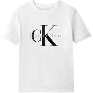 Calvin Ck Mono Logo Ss T-Shirt 116 White 116 Calvin Ck Mono Logo Ss T-Shirt 116 White 116