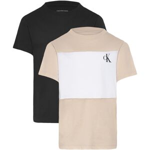 Calvin Color Block 2-P T-Shirts 128 Black 128 Calvin Color Block 2-P T-Shirts 128 Black 128