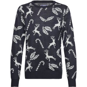 Jack & Jones Jjxmas Andrew Knit Crew Neck Jnr 140 Navy 140 Jack & Jones Jjxmas Andrew Knit Crew Neck Jnr 140 Navy 140