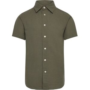Jack & Jones Jjebreeze Linen Blend Shirt S/S Sn Jnr 140 Khaki 140 Jack & Jones Jjebreeze Linen Blend Shirt S/S Sn Jnr 140 Khaki 140