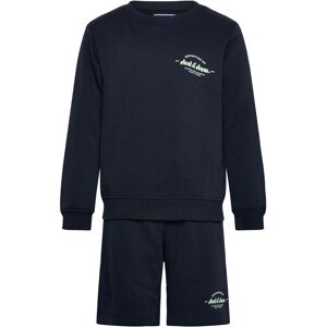 Jack & Jones Jjbrandon Sweatshirt/Shorts Set Mp Jnr 164 Navy 164 Jack & Jones Jjbrandon Sweatshirt/Shorts Set Mp Jnr 164 Navy 164