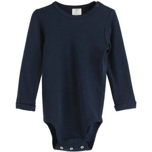 Lindex Long Sleeve Merino Wool Bodysuit 56 Navy 56 Lindex Long Sleeve Merino Wool Bodysuit 56 Navy 56