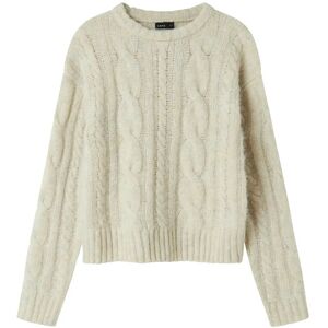 LMTD Nlfnaible Ls Short Knit 134-140 Cream 134-140 LMTD Nlfnaible Ls Short Knit 134-140 Cream 134-140