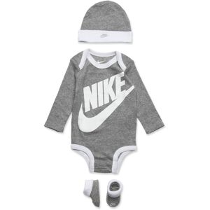 Nike C1-Bodysuit+Hat+Bootie 50-68 Grey 50-68 Nike C1-Bodysuit+Hat+Bootie 50-68 Grey 50-68