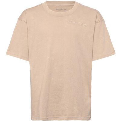 Abercrombie Kids Kt-S/S Knit Top 132/140 Beige 132/140 Abercrombie Kids Kt-S/S Knit Top 132/140 Beige 132/140