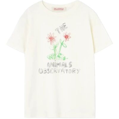 THE ANIMALS OBSERVATORY Flowers White Rooster T-Shirt 4 Y White 4 Y THE ANIMALS OBSERVATORY Flowers White Rooster T-Shirt 4 Y White 4 Y