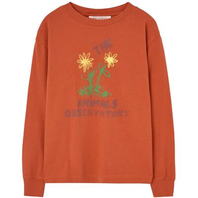 THE ANIMALS OBSERVATORY Flowers Red Dof Lonf Sleeve T-Shirt 10 Y Orange 10 Y THE ANIMALS OBSERVATORY Flowers Red Dof Lonf Sleeve T-Shirt 10 Y Orange 10 Y