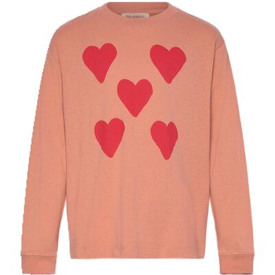 THE ANIMALS OBSERVATORY Hearts Coral Dof Lonf Sleeve T-Shirt 8 Y Red 8 Y THE ANIMALS OBSERVATORY Hearts Coral Dof Lonf Sleeve T-Shirt 8 Y Red 8 Y