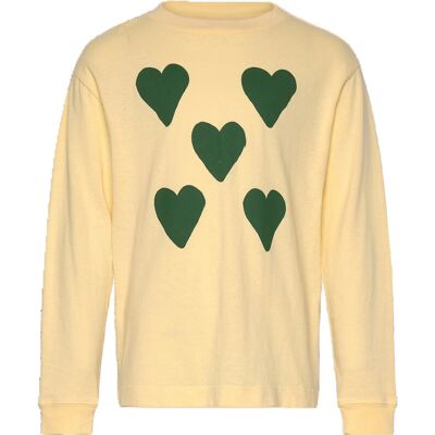 THE ANIMALS OBSERVATORY Hearts Yellow Dof Lonf Sleeve T-Shirt 8 Y Yellow 8 Y THE ANIMALS OBSERVATORY Hearts Yellow Dof Lonf Sleeve T-Shirt 8 Y Yellow 8 Y