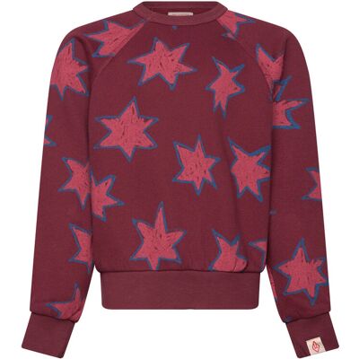 THE ANIMALS OBSERVATORY Stars Shark Sweatshirt 8 Y Burgundy 8 Y THE ANIMALS OBSERVATORY Stars Shark Sweatshirt 8 Y Burgundy 8 Y