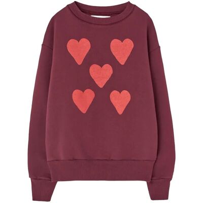 THE ANIMALS OBSERVATORY Hearts Browned Farnet Bear Sweatshirt 8 Y Burgundy 8 Y THE ANIMALS OBSERVATORY Hearts Browned Farnet Bear Sweatshirt 8 Y Burgundy 8 Y