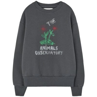 THE ANIMALS OBSERVATORY Flowers Dark Frey Bear Sweatshirt 12 Y Grey 12 Y THE ANIMALS OBSERVATORY Flowers Dark Frey Bear Sweatshirt 12 Y Grey 12 Y