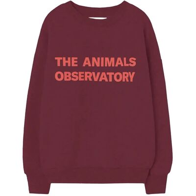 THE ANIMALS OBSERVATORY Browned Farnet Leo Sweatshirt 6 Y Burgundy 6 Y THE ANIMALS OBSERVATORY Browned Farnet Leo Sweatshirt 6 Y Burgundy 6 Y