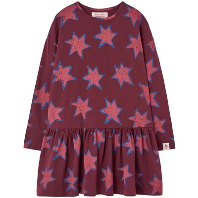 THE ANIMALS OBSERVATORY Stars Macaw Dress 6 Y Burgundy 6 Y THE ANIMALS OBSERVATORY Stars Macaw Dress 6 Y Burgundy 6 Y