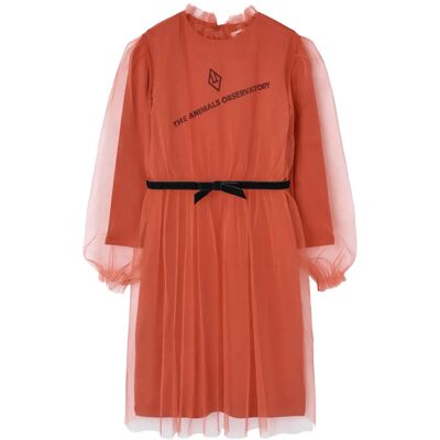 THE ANIMALS OBSERVATORY Tulle Tortoise Kid Midi Dress Red 6 Y Red 6 Y THE ANIMALS OBSERVATORY Tulle Tortoise Kid Midi Dress Red 6 Y Red 6 Y