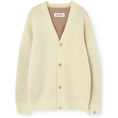 THE ANIMALS OBSERVATORY Yellow Racoon Cardigan 6 Y Cream 6 Y THE ANIMALS OBSERVATORY Yellow Racoon Cardigan 6 Y Cream 6 Y