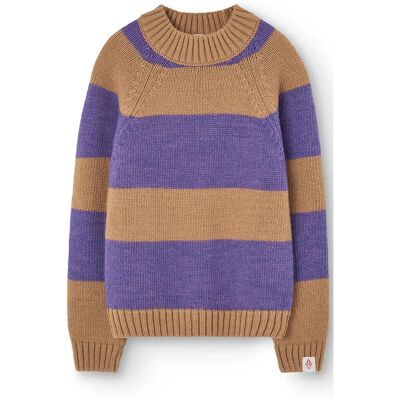 THE ANIMALS OBSERVATORY Stripes Beife Boxfish Sweater 12 Y Purple 12 Y THE ANIMALS OBSERVATORY Stripes Beife Boxfish Sweater 12 Y Purple 12 Y