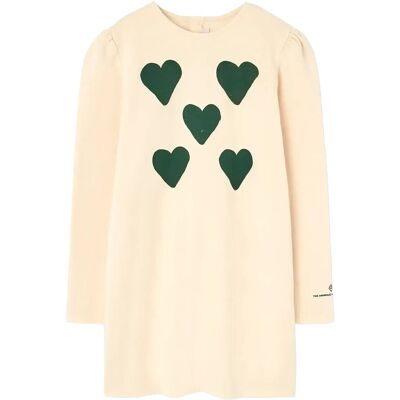 THE ANIMALS OBSERVATORY Hearts Flan Yellow Buf Dress 4 Y Cream 4 Y THE ANIMALS OBSERVATORY Hearts Flan Yellow Buf Dress 4 Y Cream 4 Y