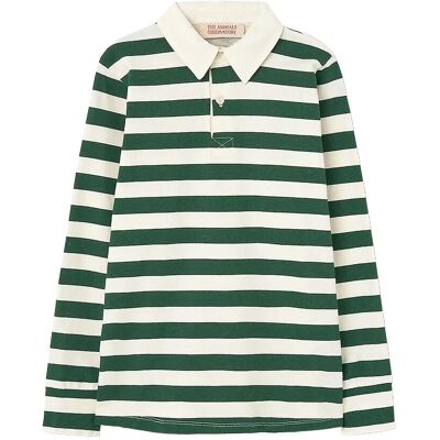 THE ANIMALS OBSERVATORY Stripes Freen Eel Polo Shirt 12 Y Green 12 Y THE ANIMALS OBSERVATORY Stripes Freen Eel Polo Shirt 12 Y Green 12 Y