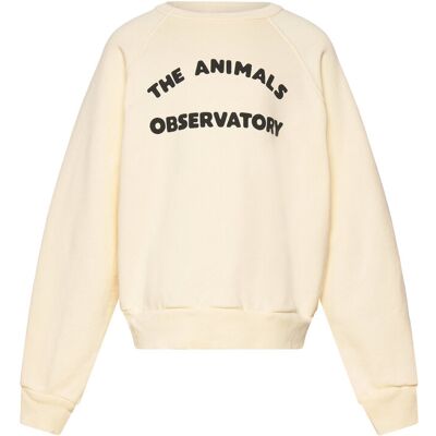THE ANIMALS OBSERVATORY Shark Kid Sweatshirt White Logo 12 Y Cream 12 Y THE ANIMALS OBSERVATORY Shark Kid Sweatshirt White Logo 12 Y Cream 12 Y