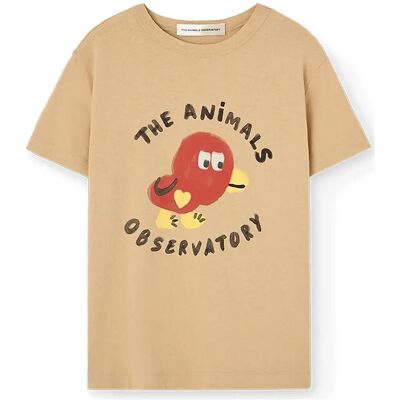 THE ANIMALS OBSERVATORY Rooster Kid T-Shirt Red 92 Beige 92 THE ANIMALS OBSERVATORY Rooster Kid T-Shirt Red 92 Beige 92