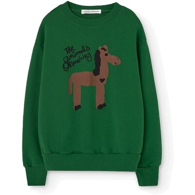 THE ANIMALS OBSERVATORY Bear Kid Sweatshirt Dark Garden 98 Green 98 THE ANIMALS OBSERVATORY Bear Kid Sweatshirt Dark Garden 98 Green 98