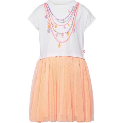 Billieblush Short Sleeved Dress 140 White 140 Billieblush Short Sleeved Dress 140 White 140