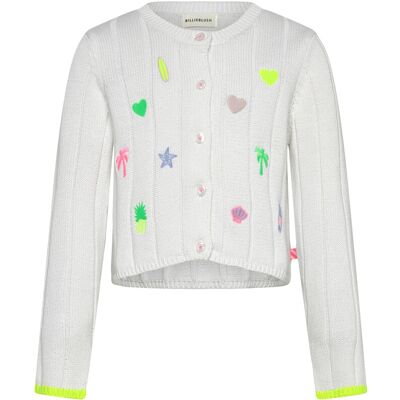Billieblush Knitted Cardigan 104 White 104 Billieblush Knitted Cardigan 104 White 104