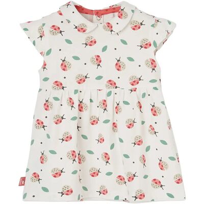 Boboli Knit Dress Printed For Baby -Bci 62 White 62 Boboli Knit Dress Printed For Baby -Bci 62 White 62