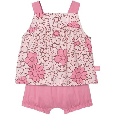 Boboli Set Knit Floral For Baby Girl -Bci 56 Pink 56 Boboli Set Knit Floral For Baby Girl -Bci 56 Pink 56