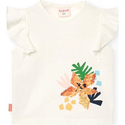 Boboli Knit T-Shirt 104 White 104 Boboli Knit T-Shirt 104 White 104