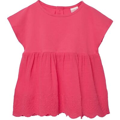 Boboli Combined T-Shirt For Girl -Bci 110 Red 110 Boboli Combined T-Shirt For Girl -Bci 110 Red 110