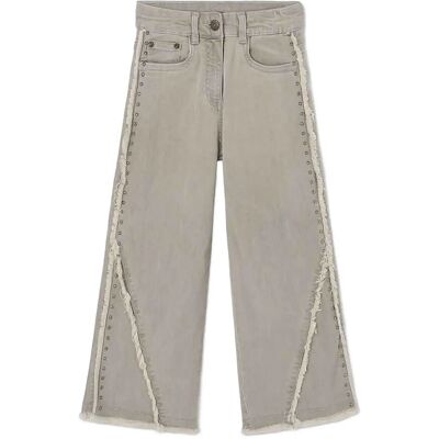 Boboli Denim Stretch Trousers For Girl -Bci 122 Grey 122 Boboli Denim Stretch Trousers For Girl -Bci 122 Grey 122