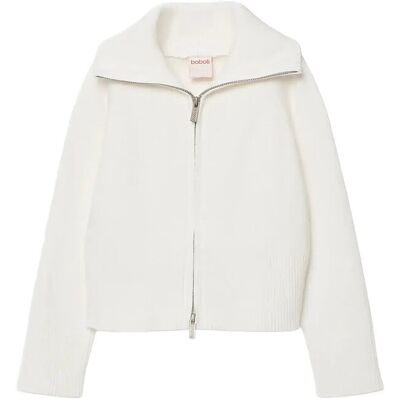 Boboli Knitwear Jacket For Girl -Bci 110 White 110 Boboli Knitwear Jacket For Girl -Bci 110 White 110