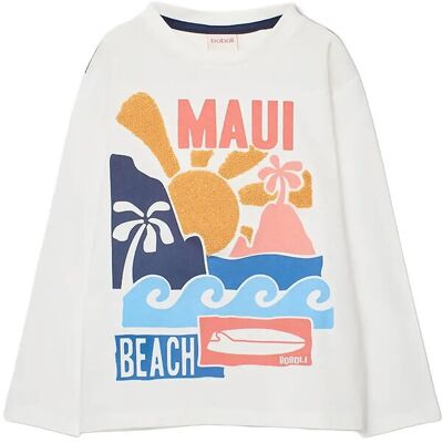 Boboli Long Sleeves T-Shirt For Boy -Bci 98 White 98 Boboli Long Sleeves T-Shirt For Boy -Bci 98 White 98