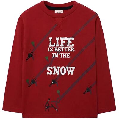 Boboli Knit T-Shirt 104 Red 104 Boboli Knit T-Shirt 104 Red 104